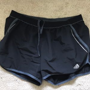 Adidas black athletic shorts